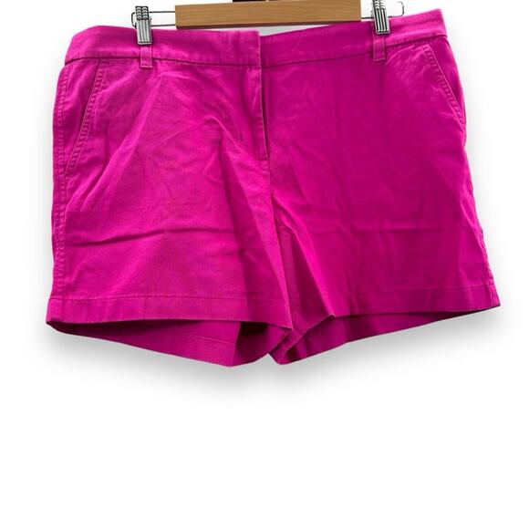 J. Crew Factory 5" Classic Chino Shorts in Soft Azalea Pink Sz 14 NEW - Picture 3 of 11